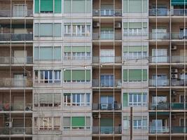 Modern architecture in Via Marconi street in Bologna photo