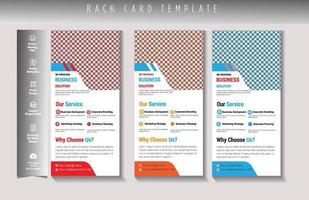 Rack card template or  dl flyer design,  corporate flyer template for your business. vector