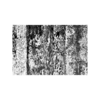 Scratched rectangle. Dark figure with distressed grunge wood texture isolated on white background. Vector illustration.