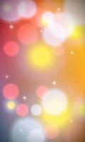 Abstract colorful vertical background with bokeh lights and lens flare. Vector illustration