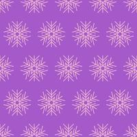 Snowflakes seamless background. Christmas and New Year decoration elements. Vector illustration.