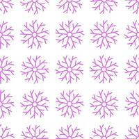 Snowflakes seamless background. Christmas and New Year decoration elements. Vector illustration.