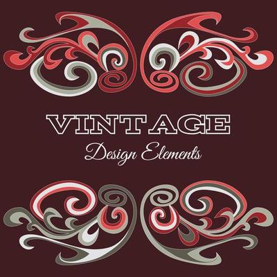 Vintage frame. Page decoration element