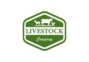 livestock logo inspiration. Farm animal design template. Vector illustration concept