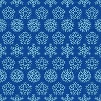 Snowflakes seamless background. Christmas and New Year decoration elements. Vector illustration.