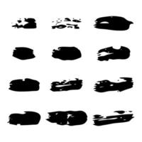 Set of Sketch Scribble Smears. Hand drawn Paint Scribble Stains. Vector illustration.