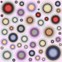Abstract Colorful Circle Seamless Background Texture. vector