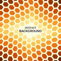 Abstract background with orange hexagons elements. Vector illustration.