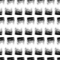 Seamless Pattern with hand drawn black scribble Smear. Abstract grunge texture. Vector illustration