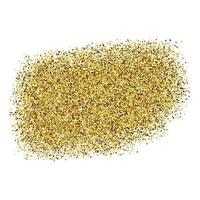 Golden Paint Glittering backdrop on a white background. Background with gold sparkles and glitter effect. Empty space for your text. Vector illustration