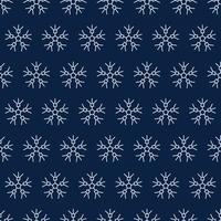 Snowflakes seamless background. Christmas and New Year decoration elements. Vector illustration.