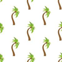 Seamless Pattern with palm trees. Colorful summer background. Vector illustration