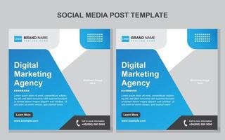 Digital Marketing Agency webinar template vector