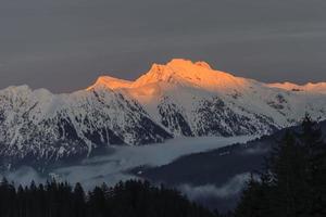 View from the Kleinwalsertal on Kanzelwand and Fellhorn photo