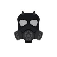 Gas mask icon flat isolated on white background illustration vector