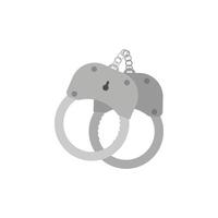 Flat style shackle isolated on white background vector