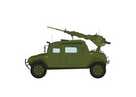 Modern Military Vehicle Illustration, Suitable For Game Asset, Icon, Infographic vector