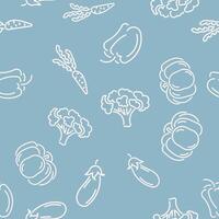 doodle seamless pattern with baby items. Eps 10 vector