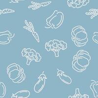 Vector doodle seamless pattern with baby items. Eps 10