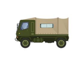 Army truck, illustration isolated, on white background vector