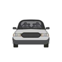 auto front view design. illustration isolated on white background. vector