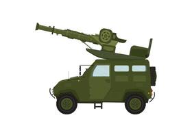 ilustración moderna de vehículos militares, adecuada para activos de juego, icono, infografía vector