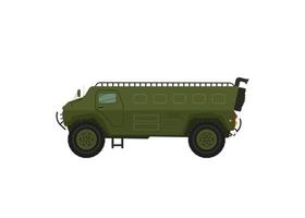 Armored personnel carrier. Vector illustration on a white background.