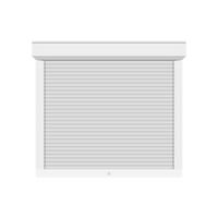 Realistic Window Roller Shutters Vector. Front View. Isolated vector