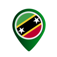 St. Kitts und Nevis Flaggenland png