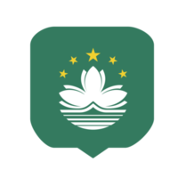 país de la bandera de Macao png