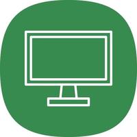 diseño de icono de vector de pantalla de monitor