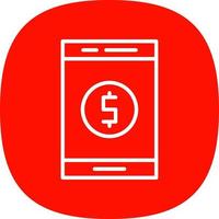 Online Money Vector Icon Design