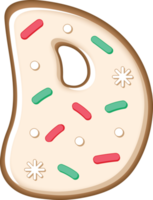 Cookie Alphabet D png