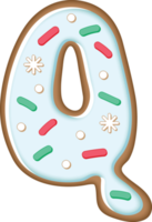 Cookie Alphabet Q png