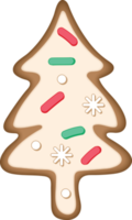 ornamento árvore de natal de biscoito png