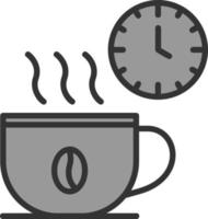 diseño de icono de vector de pausa para el café