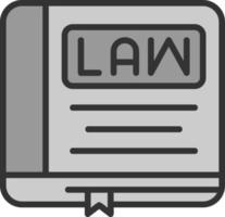 Law Book Vector Icon Design