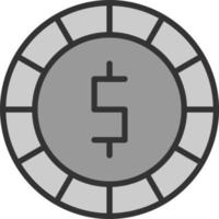 diseño de icono de vector de moneda