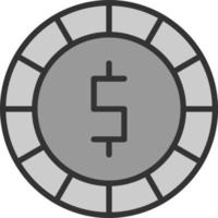 Coin Vector Icon Design