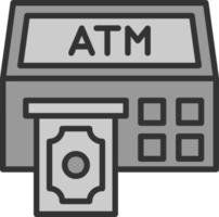 Atm Machine Vector Icon Design