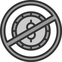No Money Vector Icon Design