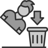 Thrown Away Vector Icon Design