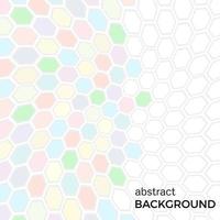 Abstract background with color hexagons elements. Vector illustration.