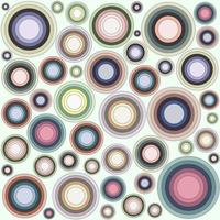 Abstract Colorful Circle Seamless Background Texture. vector