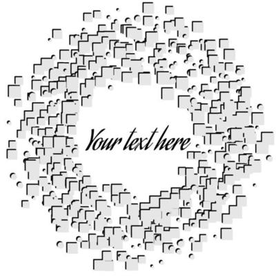 Abstract Round Form of Vector Bubbles on a White Background. Design Circle Template Background.