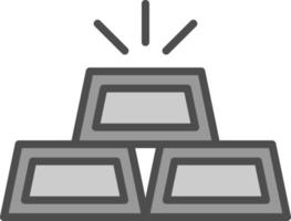 Gold Ingots Vector Icon Design