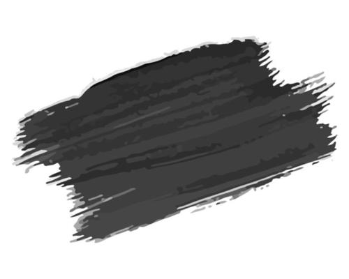 Black hand drawn ink stain. Ink spot isolated on white background. Vector illustration