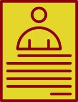 Resume Vector Icon Design