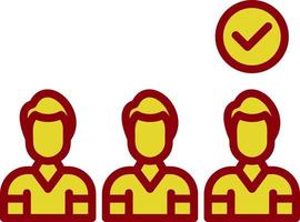 Selection Process Vector Icon Design