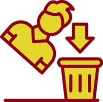 Thrown Away Vector Icon Design